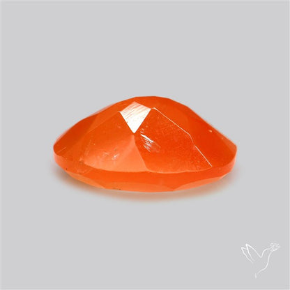 Faceted Brazilian Papaya Quartz