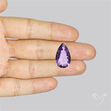 Millenium Cut Faceted Amethyst Concave Cut