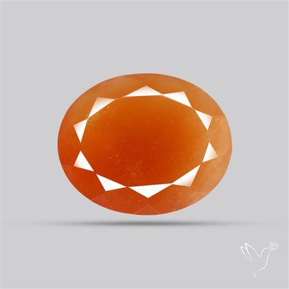 Faceted Brazilian Papaya Quartz