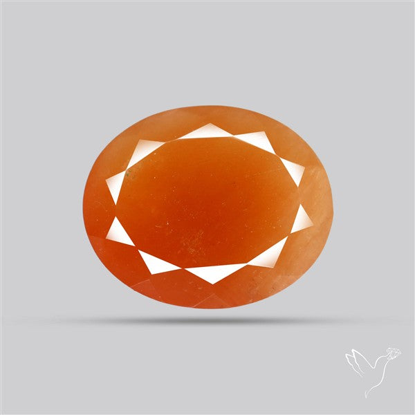 Faceted Brazilian Papaya Quartz