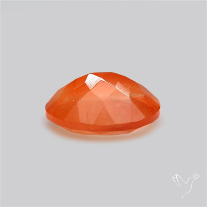 Faceted Brazilian Papaya Quartz