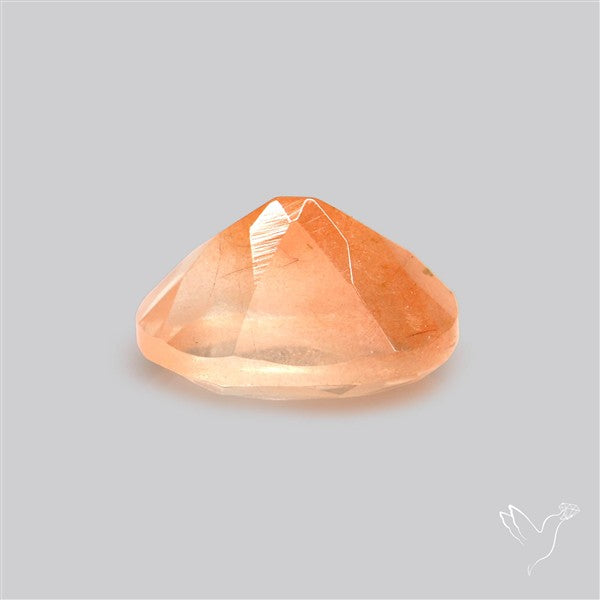 Faceted Brazilian Papaya Quartz