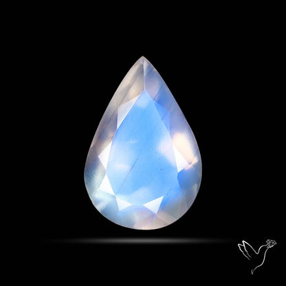 African Blue Moonstone Faceted Fine Gemstone