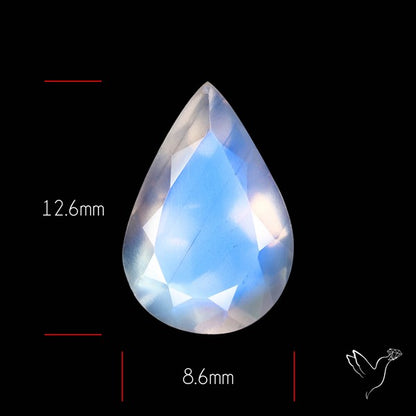 African Blue Moonstone Faceted Fine Gemstone
