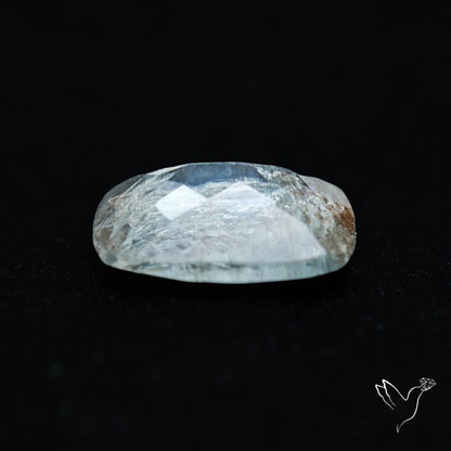 Moss Aquamarine with Rainbow Inclusions