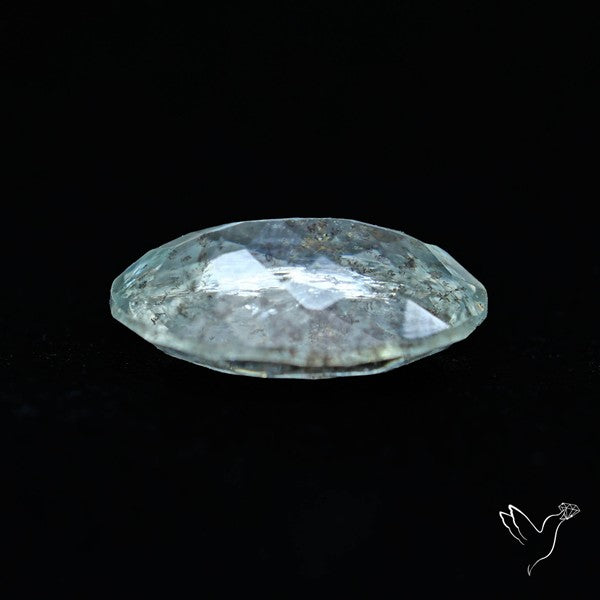 Moss Aquamarine with Rainbow Inclusions