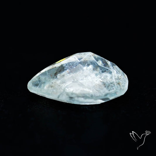 Moss Aquamarine with Rainbow Inclusions