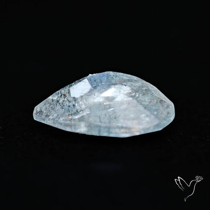 Moss Aquamarine with Rainbow Inclusions