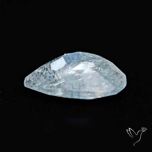 Moss Aquamarine with Rainbow Inclusions