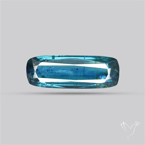 Faceted Teal Moss Kyanite
