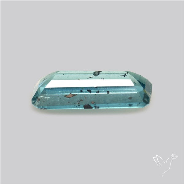 Faceted Teal Moss Kyanite