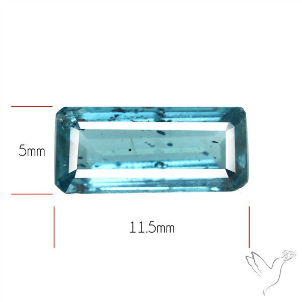 Faceted Teal Moss Kyanite