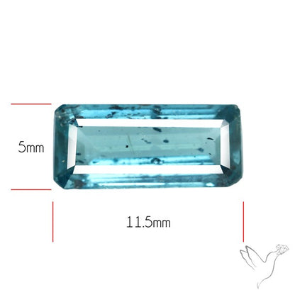 Faceted Teal Moss Kyanite