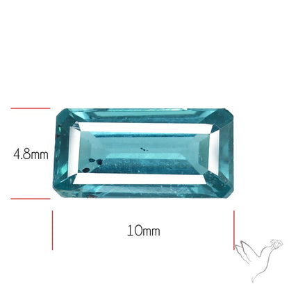 Faceted Teal Moss Kyanite