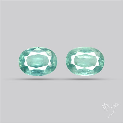 Faceted Paraiba Blue Kyanite Pair