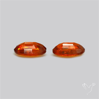 Faceted Orange Kyanite Pair