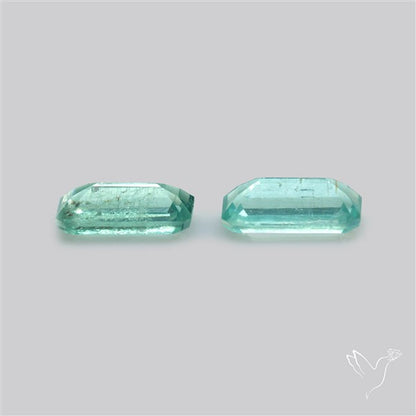 Faceted Paraiba Blue Kyanite Pair