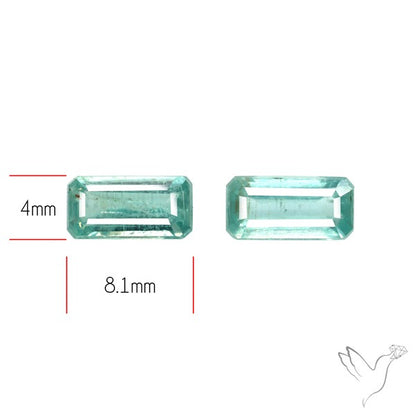 Faceted Paraiba Blue Kyanite Pair