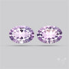 Millennium Cut Amethyst Pair Faceted Fine Gemstone