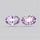 Millennium Cut Amethyst Pair Faceted Fine Gemstone