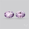 Millennium Cut Amethyst Pair Faceted Fine Gemstone