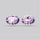 Millennium Cut Amethyst Pair Faceted Fine Gemstone