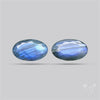 Faceted Blue Labradorite Pair