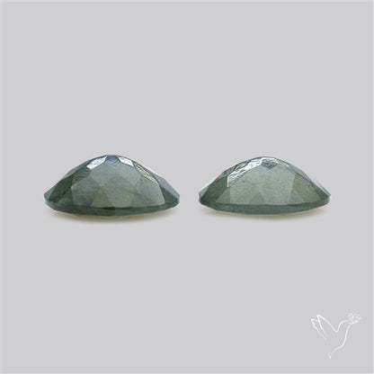 Faceted Blue Labradorite Pair