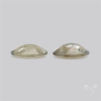 Faceted Blue Labradorite Pair