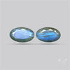 Faceted Blue Labradorite Pair