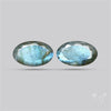 Faceted Blue Labradorite Pair