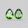 Chrome Diopside Natural Deep Green Pair Faceted AAA Fine Gemstone