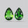 Chrome Diopside Natural Deep Green Pair Faceted AAA Fine Gemstone