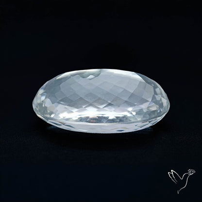 Large Himalayan Clear Quartz Faceted Crystal Fine Gemstone