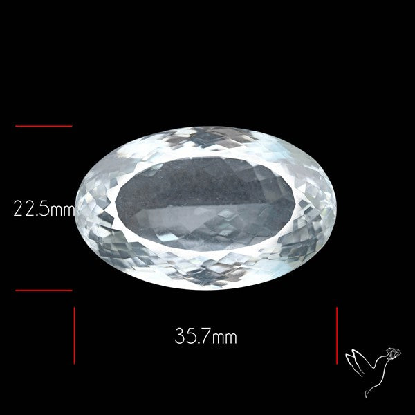 Large Himalayan Clear Quartz Faceted Crystal Fine Gemstone