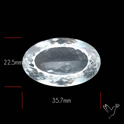 Large Himalayan Clear Quartz Faceted Crystal Fine Gemstone