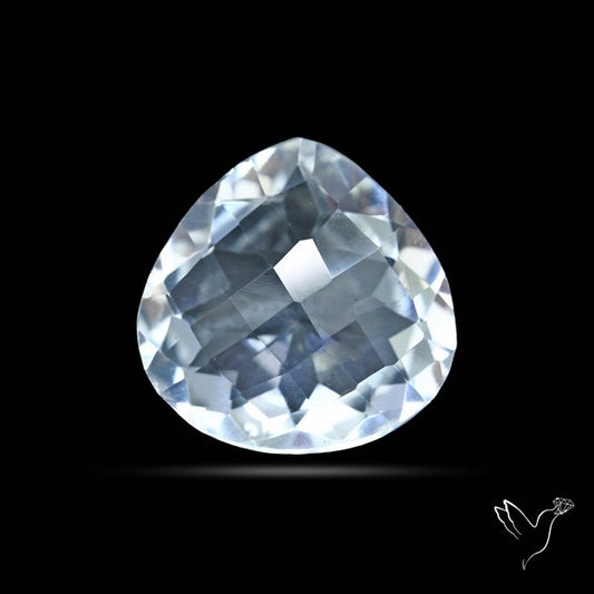 Himalayan Clear Quartz Faceted Crystal Fine Gemstone
