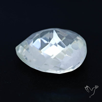 Himalayan Clear Quartz Faceted Crystal Fine Gemstone