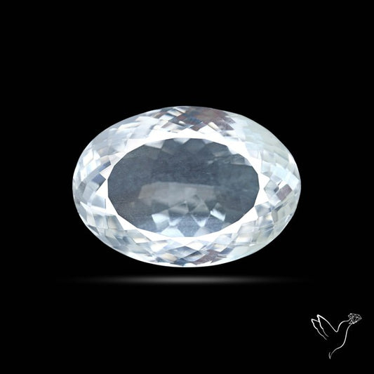 Himalayan Clear Quartz Faceted Crystal Fine Gemstone