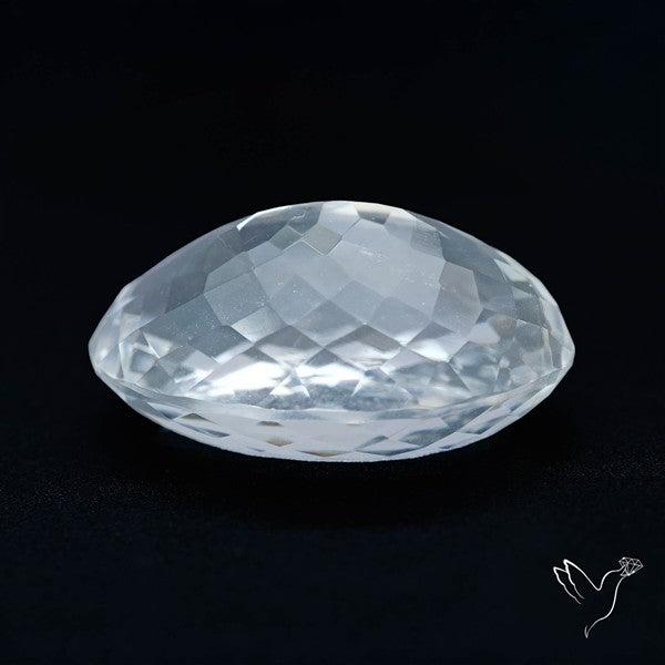 Himalayan Clear Quartz Faceted Crystal Fine Gemstone