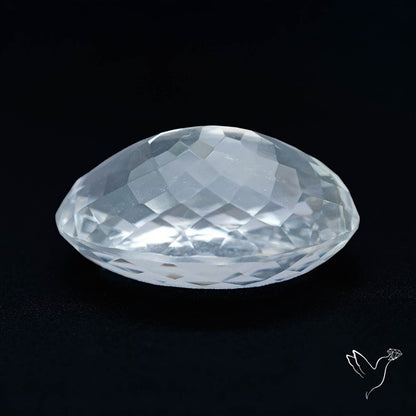 Himalayan Clear Quartz Faceted Crystal Fine Gemstone