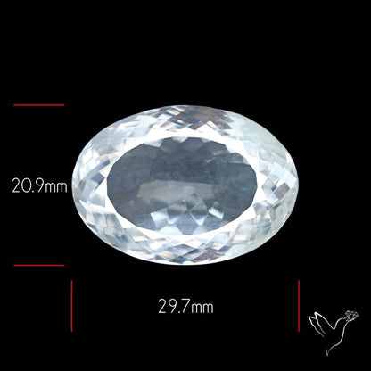 Himalayan Clear Quartz Faceted Crystal Fine Gemstone