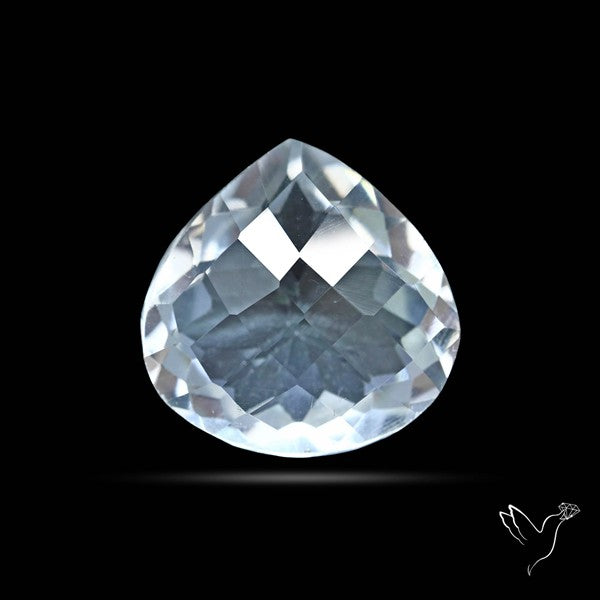 Himalayan Clear Quartz Faceted Crystal Fine Gemstone