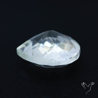 Himalayan Clear Quartz Faceted Crystal Fine Gemstone