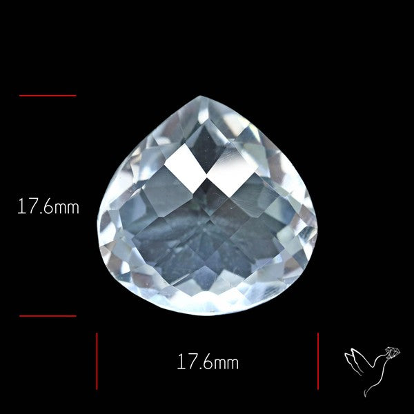 Himalayan Clear Quartz Faceted Crystal Fine Gemstone