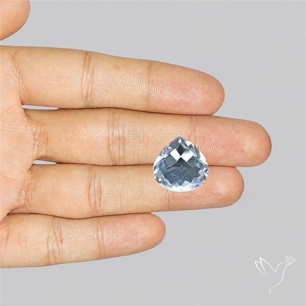 Himalayan Clear Quartz Faceted Crystal Fine Gemstone
