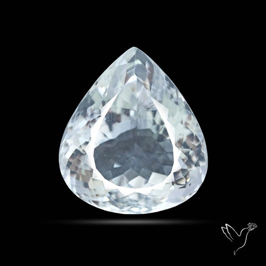 Himalayan Clear Quartz Faceted Crystal Fine Gemstone