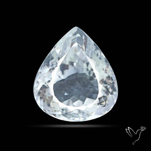 Himalayan Clear Quartz Faceted Crystal Fine Gemstone