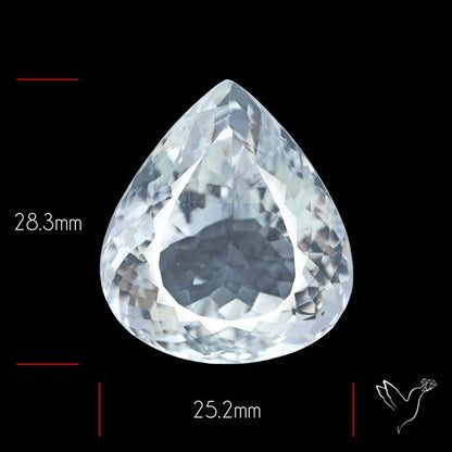 Himalayan Clear Quartz Faceted Crystal Fine Gemstone