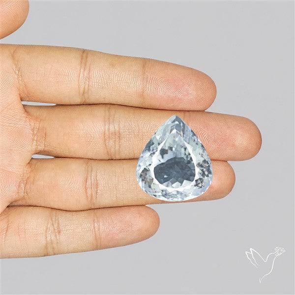 Himalayan Clear Quartz Faceted Crystal Fine Gemstone